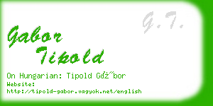 gabor tipold business card